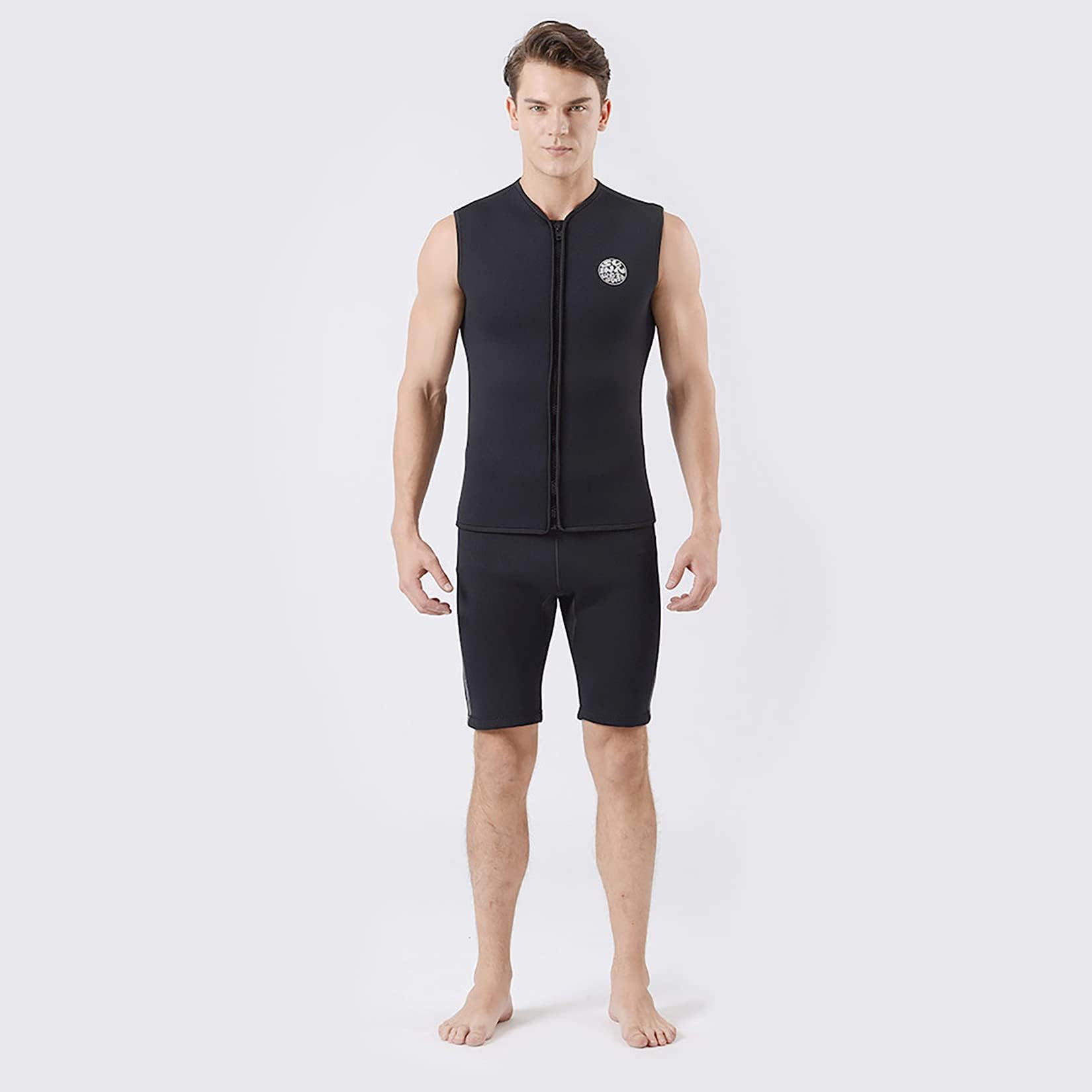 Dizokizo Men Women Wetsuit Top 3mm Thermal Sleeveless Neoprene Diving Vest for Canoeing Surfing Kayaking Sauna Swimsuit