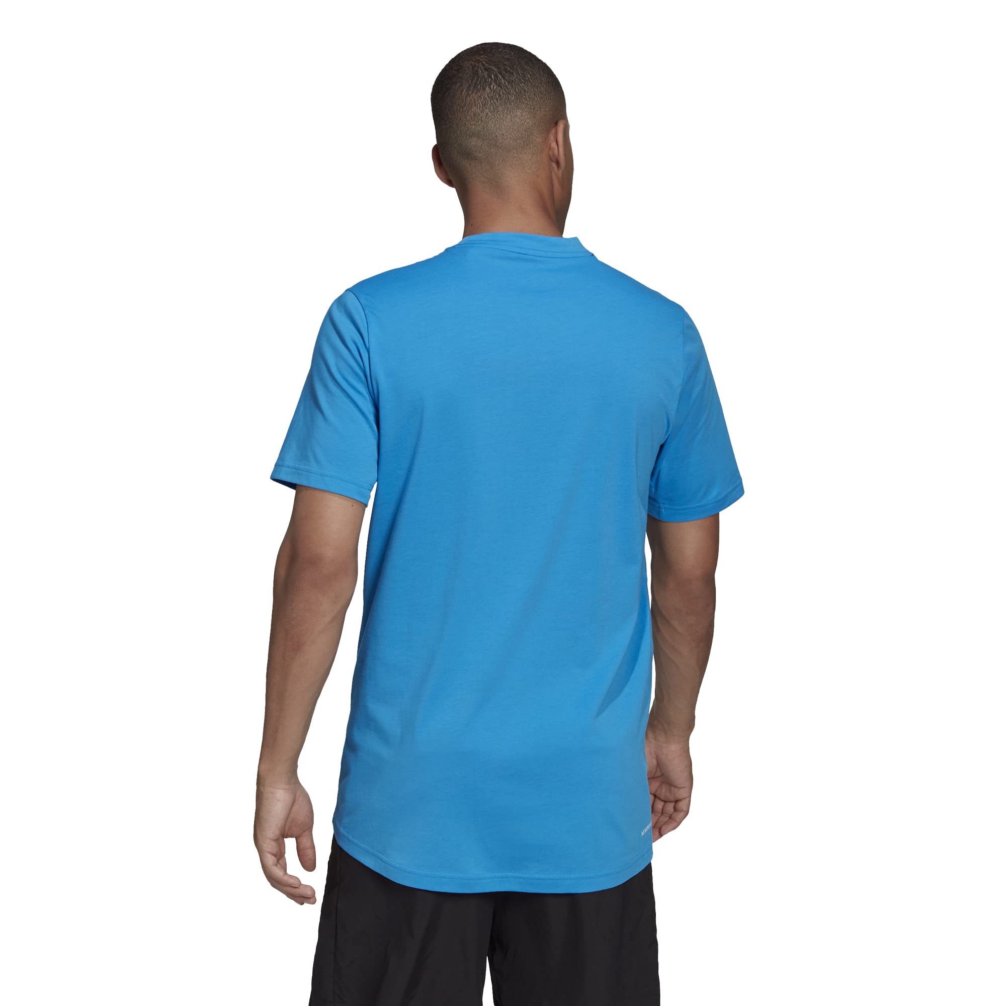 adidas Big & Tall Freelift Tee Blue Rush LG Tall