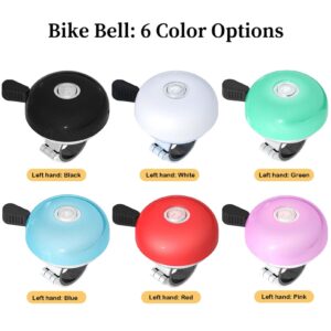 Greallthy Bike Bell Classic Bike Bells for Adults Kids, Bicycle Bell for Handlebars Adult, Loud Sound Beach Cruiser Mountain Bike Bell Accessories.