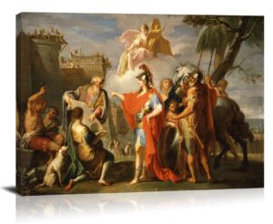 artprints1stop canvas print wall art - alexander the great founding alexandria - 48x32 inches