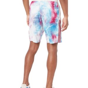 adidas Men's Tiro Shorts, Legacy Burgundy/Sky Rush/White, Large