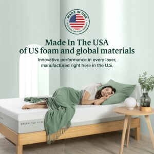 ZINUS 12 Inch Green Tea Luxe Memory Foam Mattress, Twin, Pressure Relieving, CertiPUR-US Certified, Mattress in A Box, All-New, Made in USA