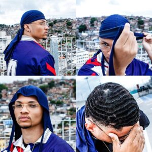 LEADUWAY 6Pcs Velvet Durag with 1 Wave Cap for 360 Waves Doo Rag(Mist Pink, Grey, Oriental Blue, Bronze, White, Black)