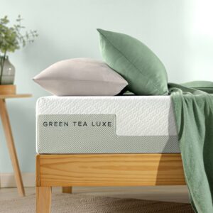 ZINUS 10 Inch Green Tea Luxe Memory Foam Mattress, Queen, Pressure Relieving, CertiPUR-US Certified, Mattress in A Box, All-New, Made in USA