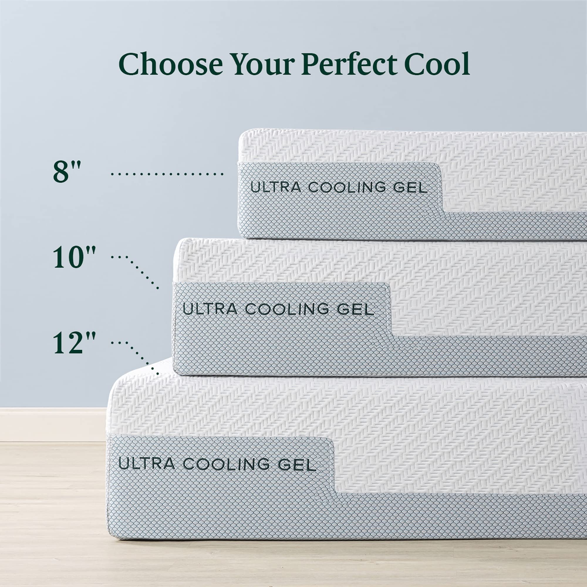 ZINUS 12 Inch Ultra Cooling Gel Memory Foam Mattress, King, Cool-to-Touch Soft Knit Cover, Pressure Relieving, CertiPUR-US Certified, Mattress in A Box, All-New, Made in USA