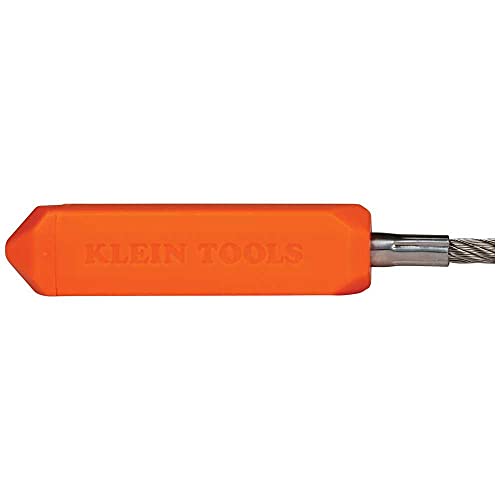 Klein Tools 50611 Magnetic Wire Puller, Pulls Electrical Wire Behind Walls/Tight Spaces, Stainless-Steel Leader, Cable Pulling, Rare Magnet