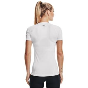 Under Armour Women's HeatGear Compression Short-Sleeve T-Shirt, White (100)/White, XX-Large