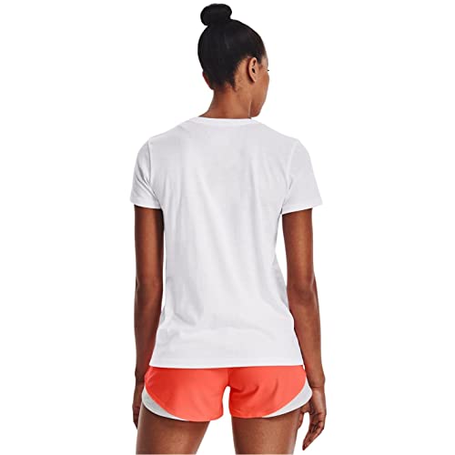 Under Armour Womens Live Sportstyle Graphic Short Sleeve Crew Neck T-Shirt, White (107)/White, Medium