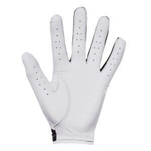 Under Armour Men's Iso-Chill Golf Glove, Black (001)/White, Left Hand Medium Large