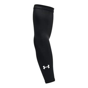 under armour unisex team sleeve, black (001)/white, large/x-large