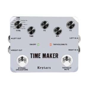 keytars time maker 11 types of ultimate delay bass guitar effect pedal with tap tempo true bypass …