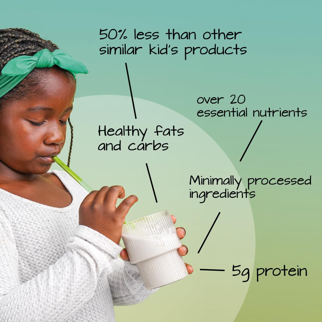 ELSE NUTRITION Plant-Based Kids Protein Shake Powder for Ages 2-12. Dairy-Free Kids Complete Nutrition Drink Mix with Essential Amino Acids, 25 Vitamins & Minerals, Chocolate, 1- Pack