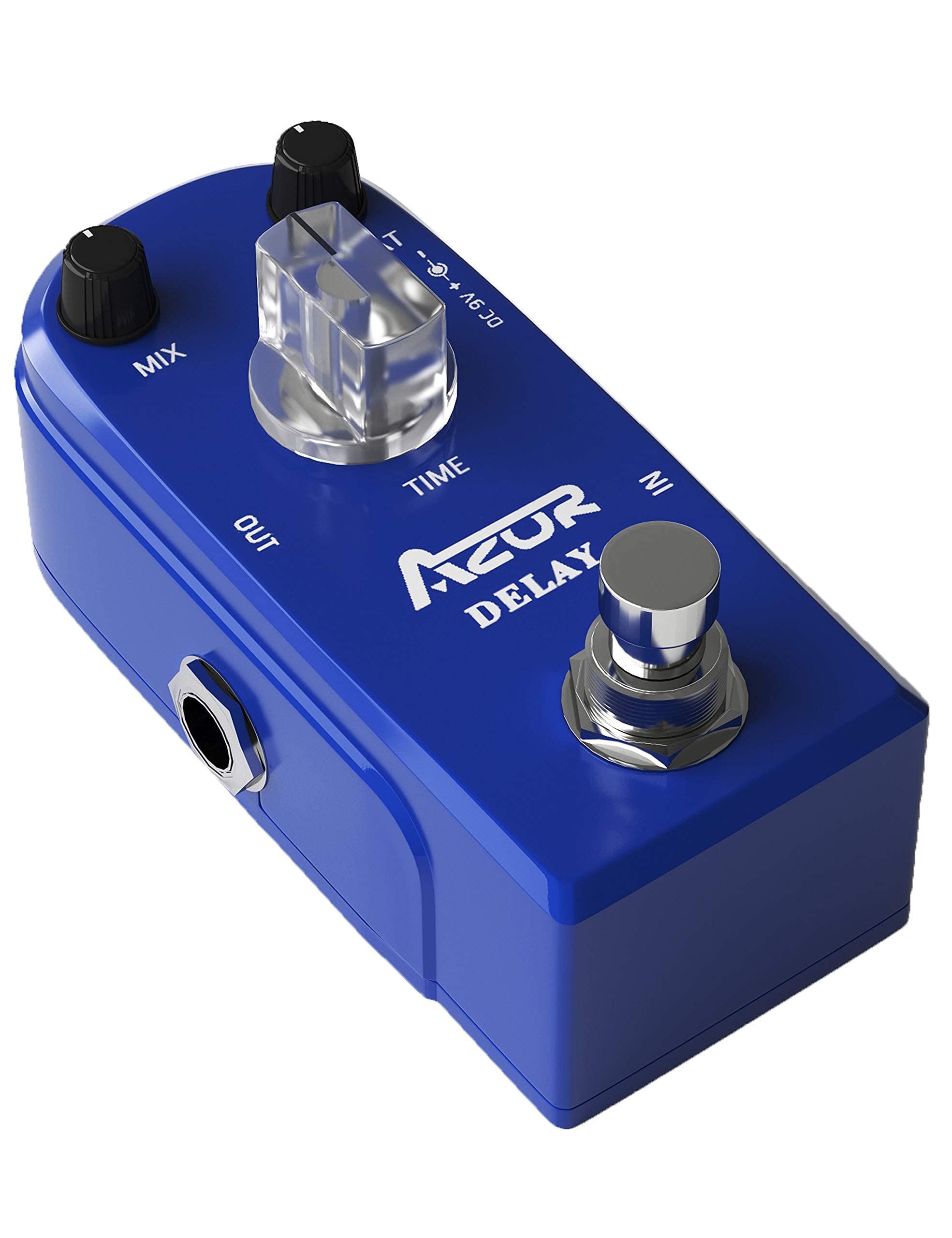 AZOR Pedal Power Adapter with Guitar Dealy Pedal, Vintage Analog Delay Guitar Effect Pedal with True Bypass Pedal, Vintage Analog Delay Guitar Effect Pedal with True Bypass