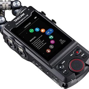 Tascam Portacapture X8 High Resolution 32-bit float Multi-Track Recorder, Portable Recorder, Field Recorder, Music, Podcast, Voice, ASMR, Podcasting