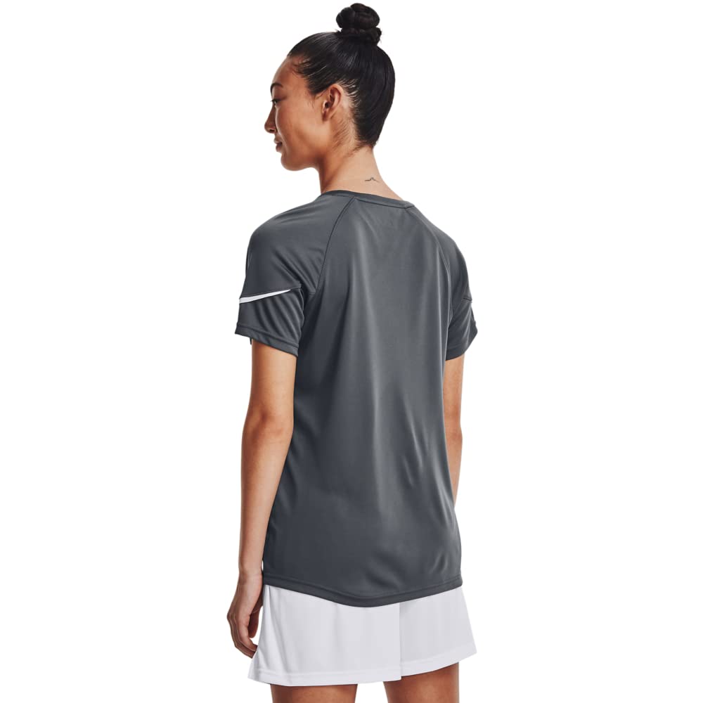 Under Armour Women's Golazo 3.0 Jersey, Pitch Gray (012)/White, Large