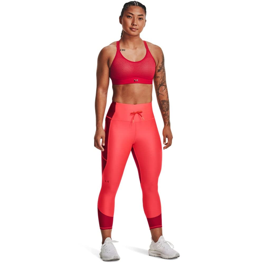 Under Armour Women's HeatGear Armour Ankle Color Block Leggings, Beta (628)/Purple Switch, Small