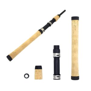 acxico 1 set of spinning fishing rod building repair composite cork handle grip and reel seat