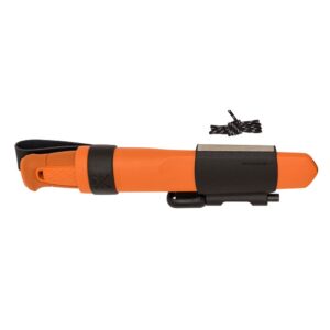 Morakniv Kansbol Sandvik Stainless Steel Fixed-Blade Survival Knife With Sheath and Fire Starter, Burnt Orange, 4.3 Inch