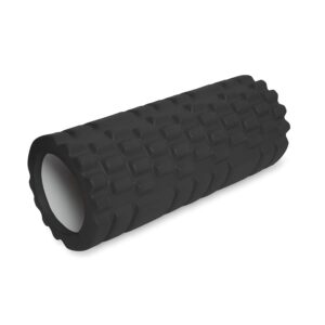 The Gym Sessions Unisex_Adult EVAROL Massage Roller, Black, 13 x 5.5 cm