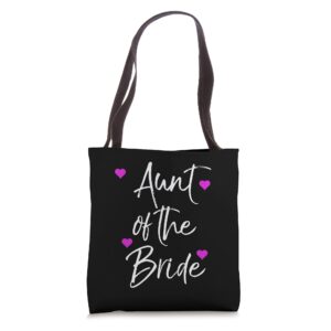 aunt of the bride wedding matching bridal tote bag