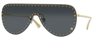 versace ve2230b sunglasses - (100287) gold/dark gray - 45mm