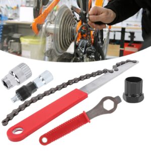 Demeras Bicycle Repair Wrench Tool Kits Installation Remove Outdoor Cycling Maintenance Carbon Steel Cassette Tools Set for Road Mountain Bikes