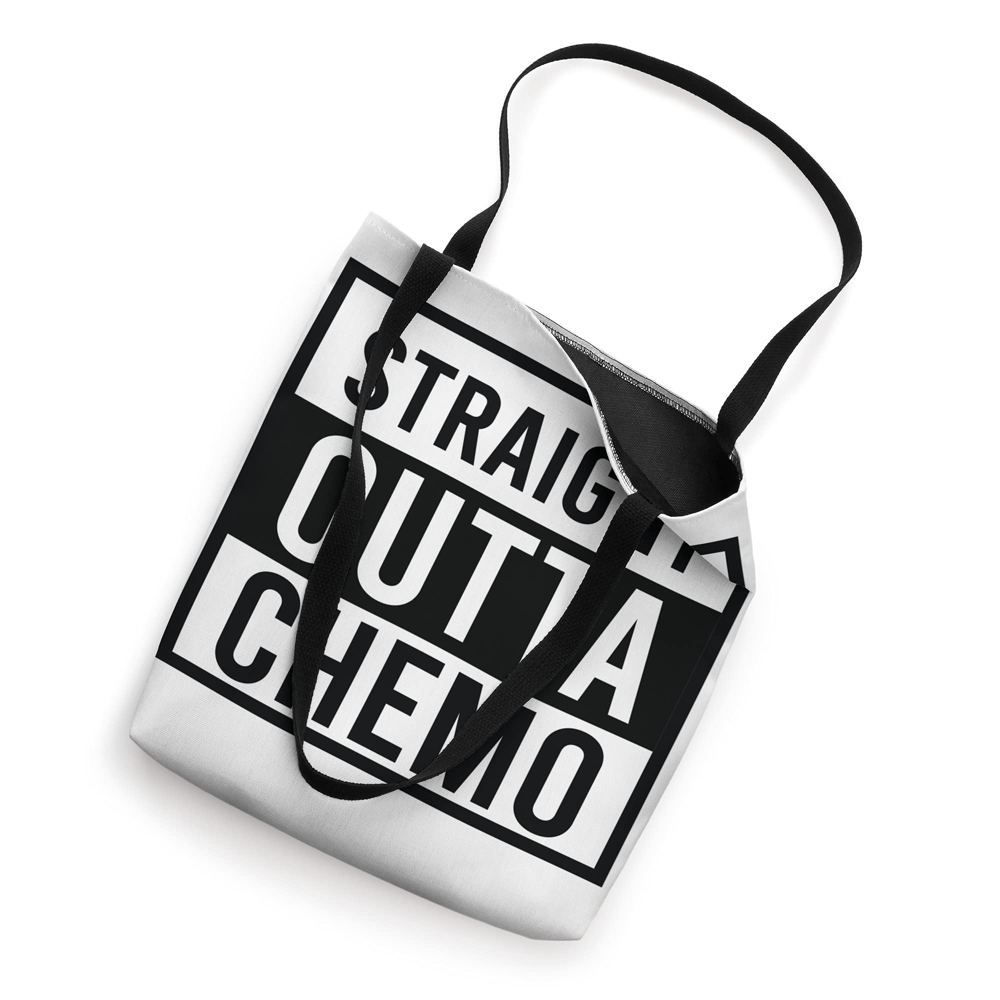 Motivational Chemo Cancer Recovery Straight Outta Chemo Tote Bag