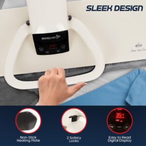 SpeedyPress 80HD Steam Press For Clothes- Professional Iron Press Machine- 32” XL Digital Heat Press With Multiple Steam Settings- Fast-Heating, Heavy-Duty Fabric Press Machine With Water Filter