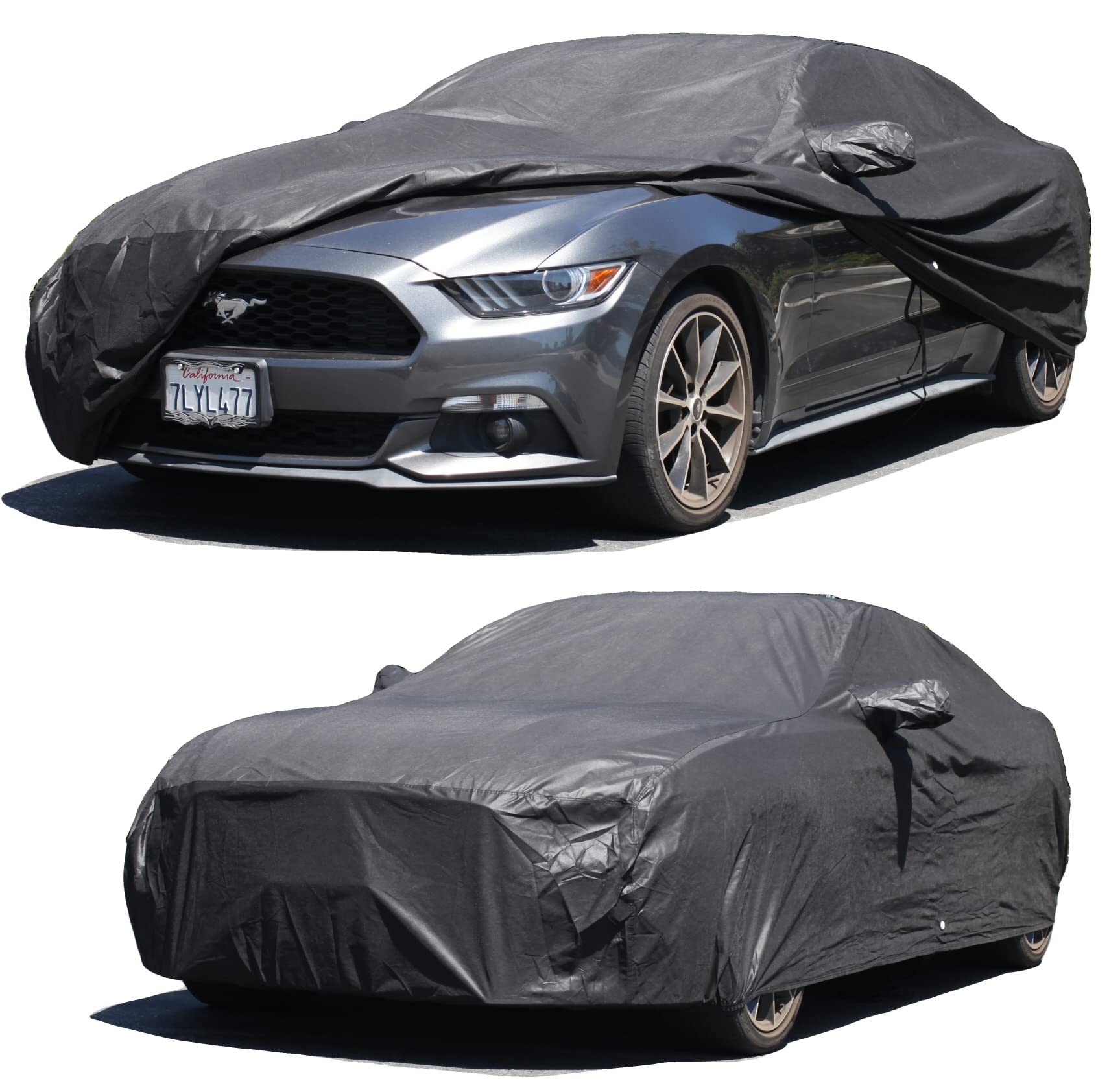 Custom FIT Car Cover for Ford Mustang 2015 2016 2018 2019 2020 2021 2022 2023 Car Cover for XTREMECOVERPRO PRO Series Black -A.P