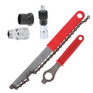 Demeras Bicycle Repair Wrench Tool Kits Installation Remove Outdoor Cycling Maintenance Carbon Steel Cassette Tools Set for Road Mountain Bikes