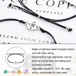 Tarsus Graduation Gifts for Her Him 2024 High School College 5th 8th Grade Masters Degree Phd Senior Graduation Class of 2024 Compass Bracelets Gifts for Student Women Men Teen Girl Boy