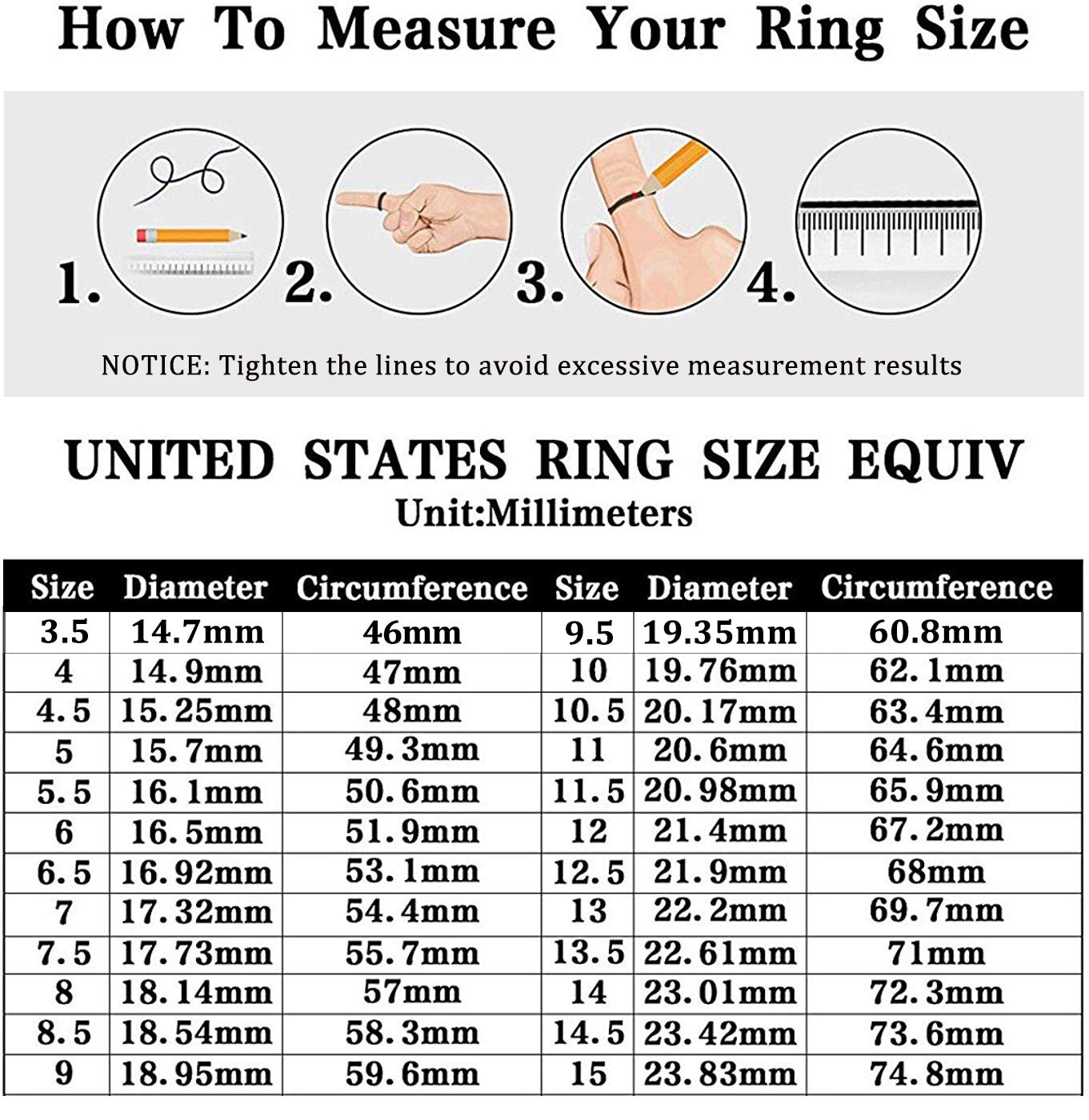 Monkton 3.5mm Women Half Eternity Bands Cubic Zirconia Promise Ring Stainless Steel Wedding Band Size 3-12.5, Silver, Size 7