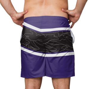 FOCO NCAA Mens Big Wordmark Swimming Trunks - L