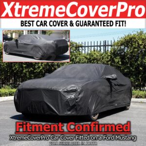 Custom FIT Car Cover for Ford Mustang 2015 2016 2018 2019 2020 2021 2022 2023 Car Cover for XTREMECOVERPRO PRO Series Black -A.P