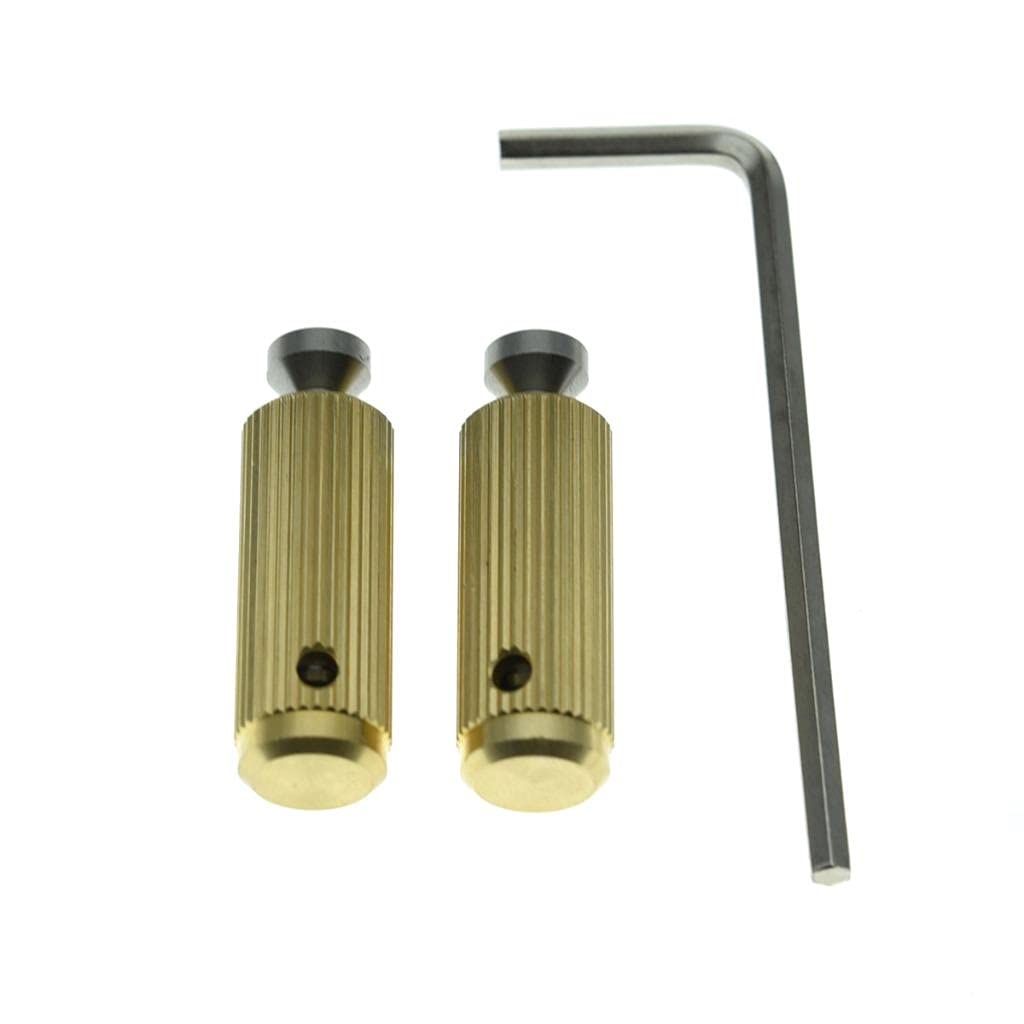 KAISH Steel and Brass Tremolo Bridge Studs & Anchors Bridge Posts for Gotoh FR Tremolo System GE1996T