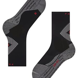 FALKE Unisex 4 GRIP Stabilizing Athletic Socks, Mid Calf, Compression Sock, Light Weight, Breathable Quick Dry, Nylon, Black (Black 3019), 9-10, 1 Pair