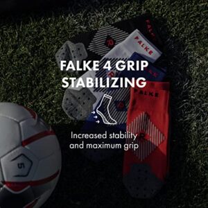 FALKE Unisex 4 GRIP Stabilizing Athletic Socks, Mid Calf, Compression Sock, Light Weight, Breathable Quick Dry, Nylon, Black (Black 3019), 9-10, 1 Pair