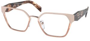 prada pr 63wv women's eyeglasses powder/pink gold 53