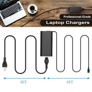 Replacement New Dell 90W USB C Type C Slim AC Adapter laptop charger for Dell Latitude 3400,3500,5289,5300 2in1,7400 2in1,7300,7390 2in1,7200 2in1,9410 2-in-1,9510,0TDK33 LA90PM170 DA90PM170 DA65NM170