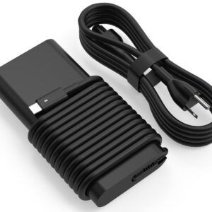 Replacement New Dell 90W USB C Type C Slim AC Adapter laptop charger for Dell Latitude 3400,3500,5289,5300 2in1,7400 2in1,7300,7390 2in1,7200 2in1,9410 2-in-1,9510,0TDK33 LA90PM170 DA90PM170 DA65NM170