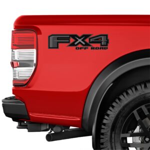 FX4 Off Road Decal USA Black Flag Replacement Sticker F 150 Bedside Emblem for 4x4 Truck Super Duty (FX4 Off Road Decal Black Replacement Sticker)