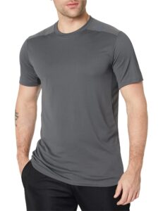 adidas men's designed 4 training heat.rdy high intensity tee, grey, large