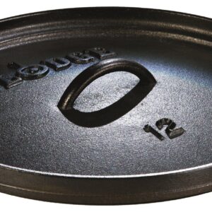 Lodge Seasoned Cast Iron Deep Camp Dutch Oven + Camp Dutch Oven Lid Lifter