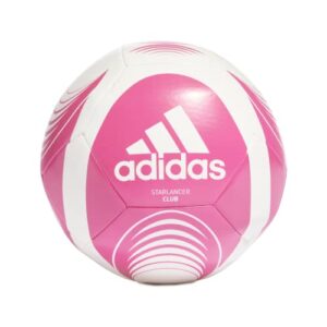 adidas unisex starlancer club soccer ball, white/shock pink, 4