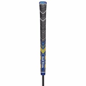 golf pride mcc plus 4 teams golf grips - std, navy/yellow