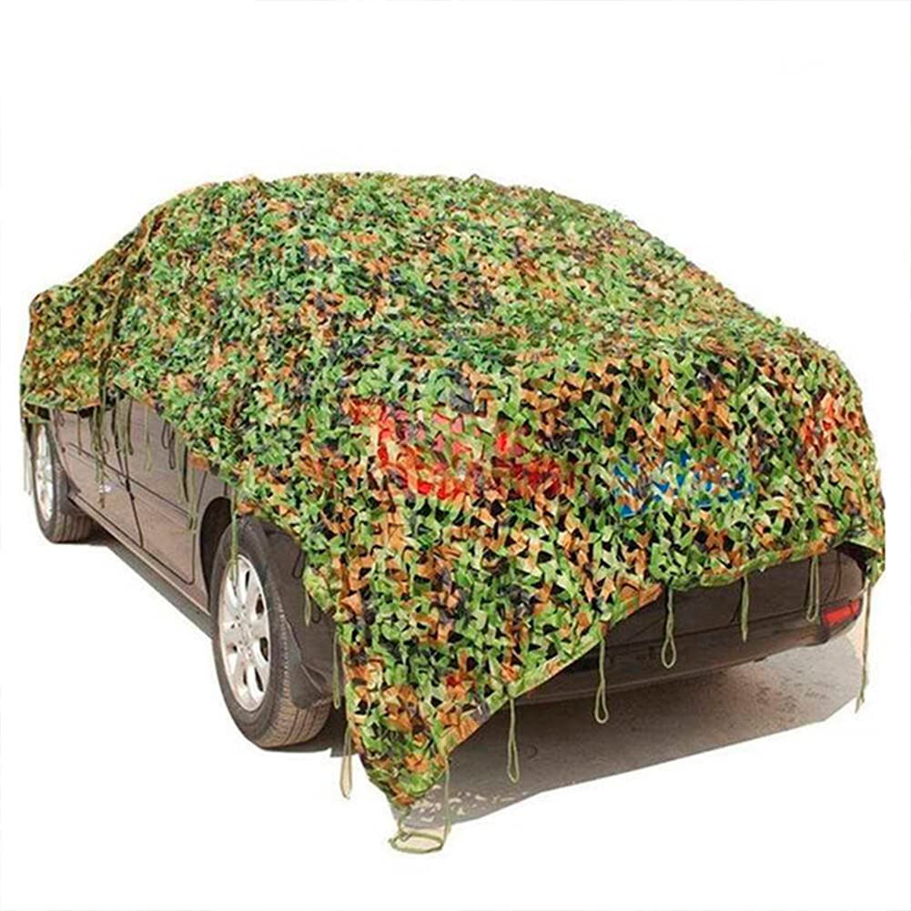 Hunting Military Camouflage Nets Woodland Army Training Camo Netting Car Covers Tent Shade Camping Sun Shelter (Black, 1.5x4M)