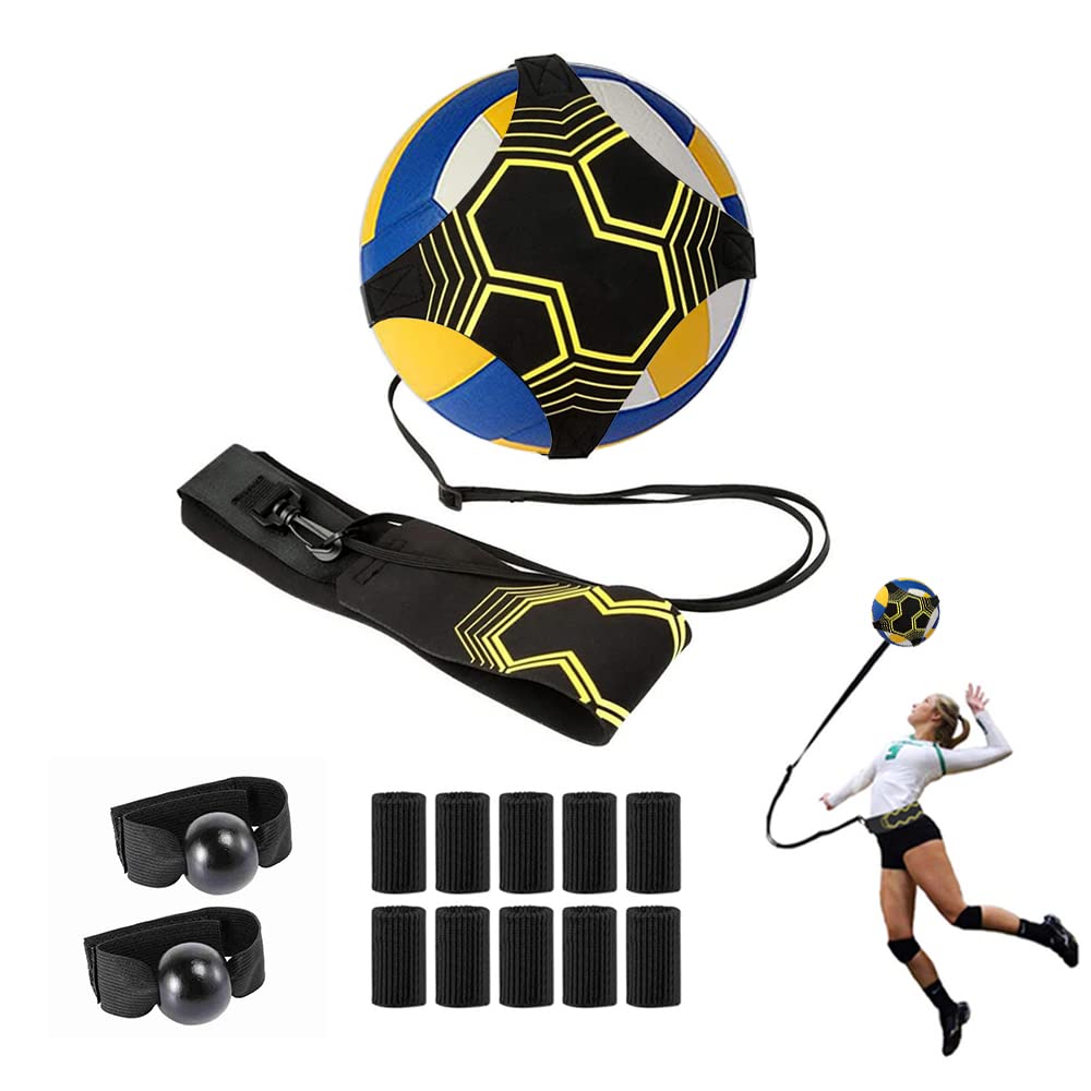 Laiiqi Solo Volleyball Training Equipment,Volleyball Training Belt for Volleyball Individual Practices Serving, Spiking and Arm Swings,Perfect for Beginners Practicing Assist Set