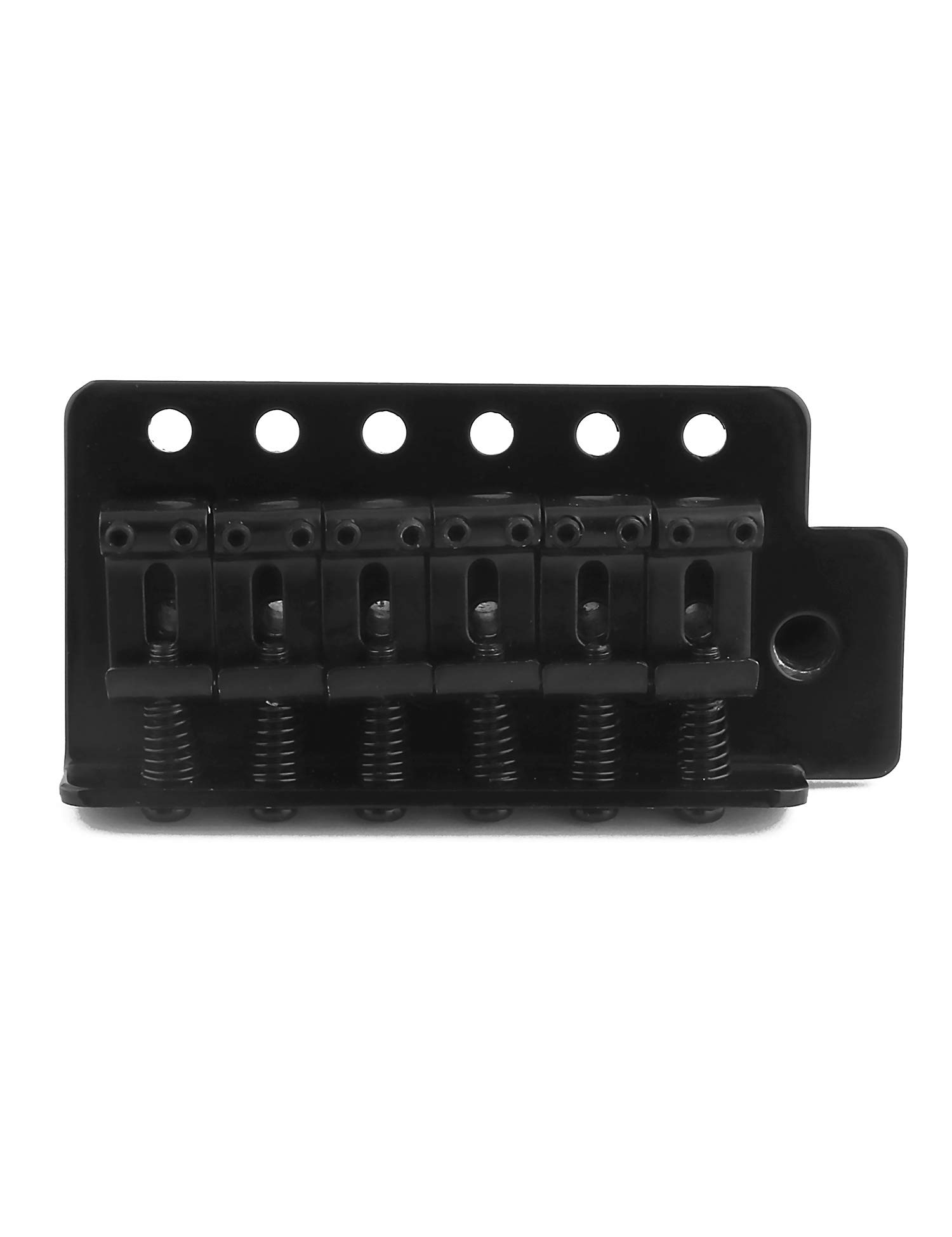 Metallor 6 String Guitar Tremolo Bridge with Whammy Bar for Fender Strat Squier Style Electric Guitar Black.