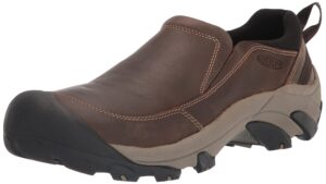 keen men's targhee 2 soho slip on casual leather shoe, veg brown/black, 13