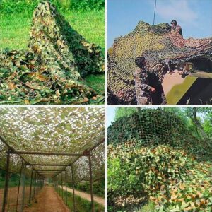 Hunting Military Camouflage Nets Woodland Army Training Camo Netting Car Covers Tent Shade Camping Sun Shelter (Black, 1.5x4M)